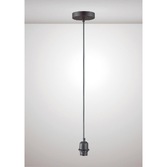 Photograph: Deco Dreifa D0193 Matt Black With Black Cable Ceiling Suspension Kit