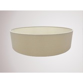 Photograph: Deco Serena D0314 60cm Nude Beige Faux Silk Fabric Drum Shade With Moonlight Inner