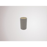 Photograph: Deco Serena D0315 12cm Taupe Faux Silk Fabric Cylinder Shade With Halo Gold Inner