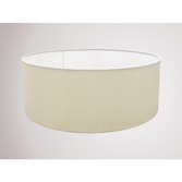 Photograph: Deco Sigma D0276 60cm Ivory Pearl Faux Silk Fabric Shade With White Laminate Inner