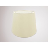 Photograph: Deco Sutton D0300 45cm Ivory Pearl Faux Silk Fabric Shade With White Laminate Inner