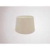 Photograph: Deco Sutton D0302 35cm Nude Beige Faux Silk Fabric Shade With Moonlight Inner