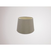 Photograph: Deco Sutton D0305 30cm Taupe Faux Silk Fabric Shade With Halo Gold Inner