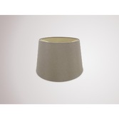 Photograph: Deco Sutton D0306 35cm Taupe Faux Silk Fabric Shade With Halo Gold Inner