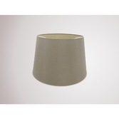 Photograph: Deco Sutton D0307 40cm Taupe Faux Silk Fabric Shade With Halo Gold Inner