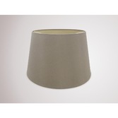 Photograph: Deco Sutton D0308 45cm Taupe Faux Silk Fabric Shade With Halo Gold Inner