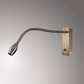 Photograph: Deco Winslow D0183 Antique Brass LED Flexible Wall Light