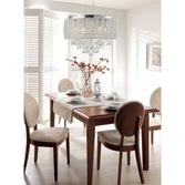 Photograph: Diyas Adeline IL31160 Polished Chrome 4 Light Crystal Pendant