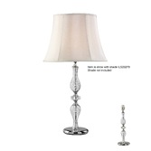 Photograph: Diyas Albas IL11024 Crystal Table Lamp In Silver Finish - Base Only