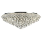 Photograph: Diyas Alexandra IL31449 Polished Chrome 18 Light Flush Crystal Ceiling Light