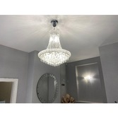 Photograph: Diyas Alexandra IL31451 Polished Chrome 13 Light Crystal Pendant