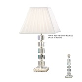 Photograph: Diyas Alina IL11021 Crystal Table Lamp In Silver Finish - Base Only