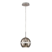 Photograph: Diyas Andrea IL31612 Satin Nickel/Crystal Single Pendant