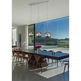 Photograph: Diyas Andrea IL31613 Satin Nickel/Crystal 3 Light Linear Bar Pendant