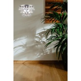 Photograph: Diyas Atla IL30014 Polished Chrome 2 Light Crystal Wall Light