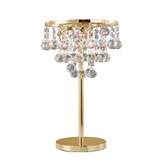 Photograph: Diyas Atla IL30031 French Gold 3 Light Crystal Table Lamp