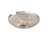 Photograph: Diyas Ava IL30187 Polished Chrome 4 Light Flush Crystal Ceiling Light