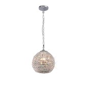 Photograph: Diyas Ava IL30191 Polished Chrome 4 Light Crystal Pendant