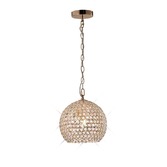 Photograph: Diyas Ava IL30751 French Gold 4 Light Crystal Pendant