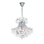 Photograph: Diyas Bask IL30016 Polished Chrome 4 Light Crystal Pendant