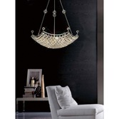 Photograph: Diyas Cesto IL30058 Polished Chrome 12 Light Crystal Pendant