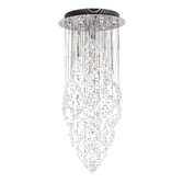 Photograph: Diyas Colorado IL30784 Polished Chrome 9 Light Crystal Pendant