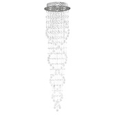 Photograph: Diyas Colorado IL30785 Polished Chrome 6 Light Spiral Crystal Pendant