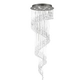 Photograph: Diyas Colorado IL31374 Polished Chrome 9 Light Spiral Crystal Pendant