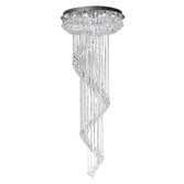 Photograph: Diyas Colorado IL31376 Polished Chrome 24 Light Spiral Crystal Pendant