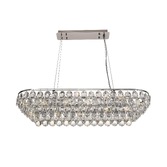 Photograph: Diyas Coniston 8 Light Polished Chrome Crystal Linear Pendant