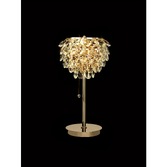 Photograph: Diyas Coniston French Gold 2 Light Crystal Table Lamp - IL32836