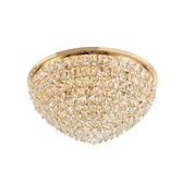 Photograph: Diyas Coniston French Gold Flush 12 Light Crystal Ceiling Light