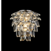 Photograph: Diyas Coniston Polished Chrome Crystal Bathroom Wall Light - IP44