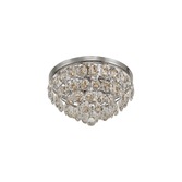 Photograph: Diyas Coniston Polished Chrome Flush 3 Light Crystal Ceiling Light