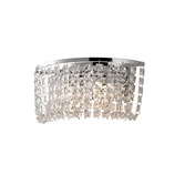 Photograph: Diyas Cosmos IL30052 Polished Chrome 2 Light Crystal Wall Light