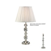 Photograph: Diyas Dana IL11004 Crystal Table Lamp In Silver Finish - Base Only