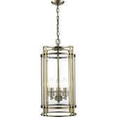 Photograph: Diyas Eaton IL31092 Antique Brass 3 Light Pendant