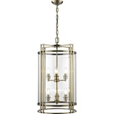 Photograph: Diyas Eaton IL31094 Antique Brass 6 Light Pendant