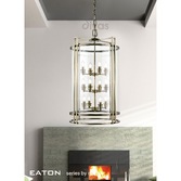 Photograph: Diyas Eaton IL31095 Antique Brass 12 Light Pendant