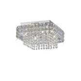 Photograph: Diyas Edison IL31152 Polished Chrome 4 Light Flush Crystal Ceiling Light