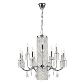 Photograph: Diyas Emily IL31544 Polished Chrome 13 Light Crystal Chandelier