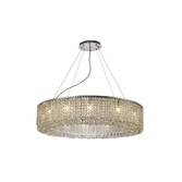 Photograph: Diyas Empire IL31731 Polished Chrome 12 Light Round Crystal Pendant