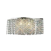 Photograph: Diyas Fabio IL30571 Polished Chrome 2 Light Crystal Wall Light