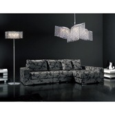 Photograph: Diyas Fabio IL30576 Polished Chrome 4 Light Crystal Floor Lamp