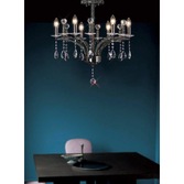 Photograph: Diyas Fiore IL30364 Black Chrome 4 Light Crystal Chandelier