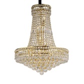 Photograph: Diyas Frances IL32090 French Gold 14 Light Crystal Pendant