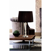 Photograph: Diyas Freya IL11025 Crystal Table Lamp In Silver Finish - Base Only