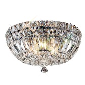 Photograph: Diyas Georgina IL31482 Polished Chrome 5 Light Flush Crystal Ceiling Light