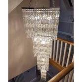 Photograph: Diyas Gianni IL30644 Polished Chrome 11 Light Crystal Pendant