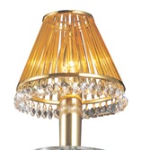 Photograph: Diyas IL30500 French Gold Crystal Clip On Shade